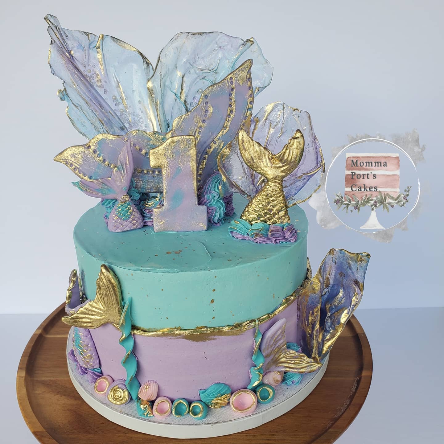 whimsical mermaid cake