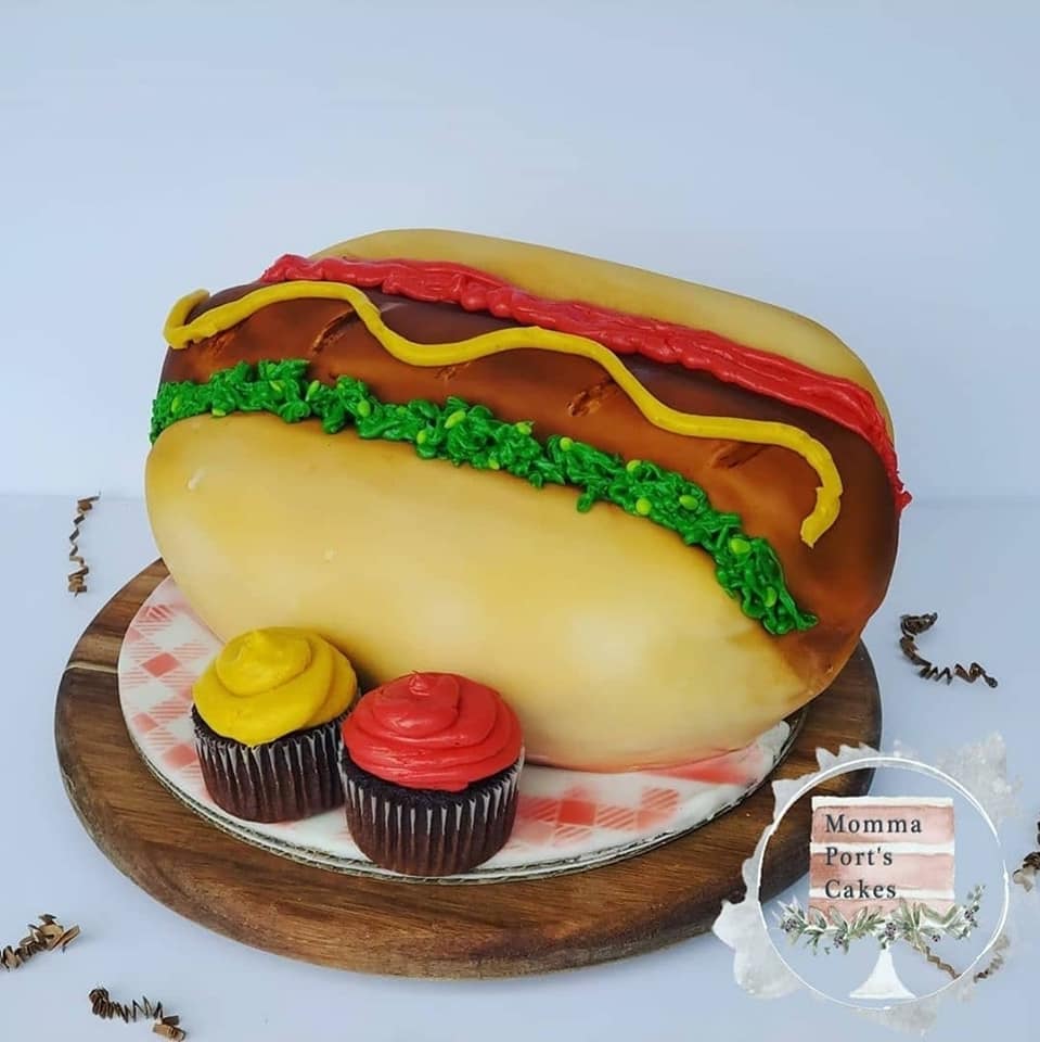 hotdog cake