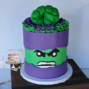 hulk fault line cake