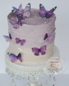 butterfly bolo cake