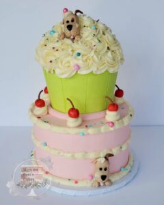cupcake dog cake