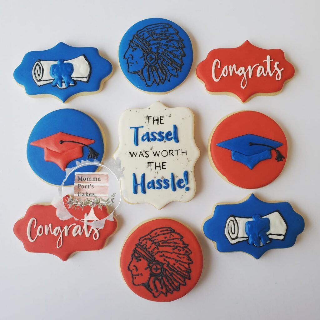graduation cookies warriors lebanon