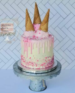 ice cream cake pink