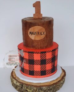 lumber jack birthday cake